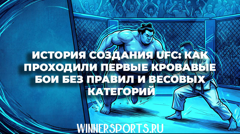 Огромный сумоист дерется против бойца джиу-джитсу на первых турнирах UFC