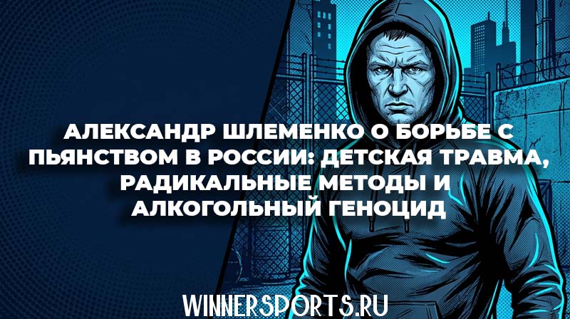 Боец ММА Александр Шлеменко с суровым выражением лица призывает к здоровому образу жизни