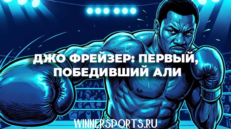 Боксер Джо Фрейзер наносит свой коронный левый хук в поединке на ринге